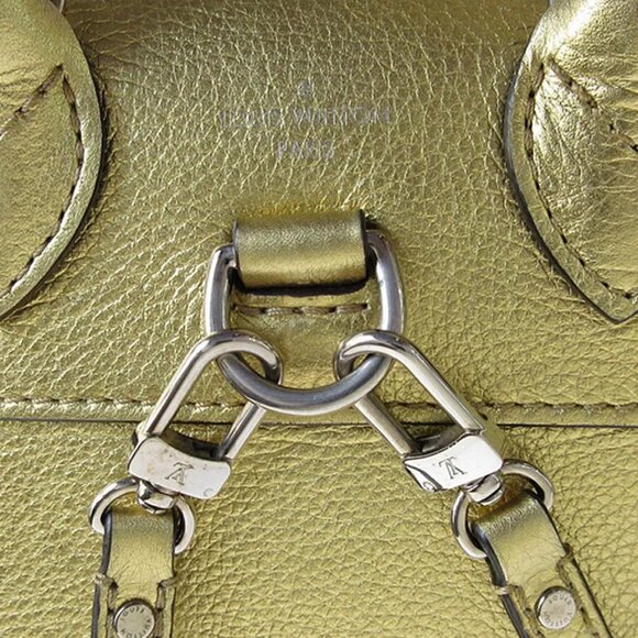 Auth LOUIS VUITTON LockmeBackpack gold leather M54575 s0141a - Picture 8 of 11